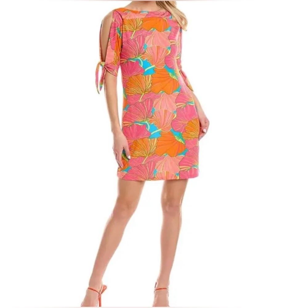 Trina Turk Pink and Orange Floral Dress